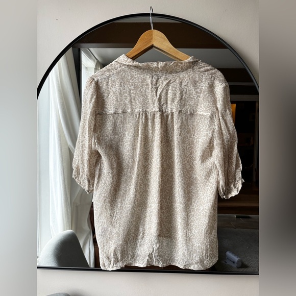 PAIGE | Esta silk Tieneck Blouse | size large - Picture 7 of 8